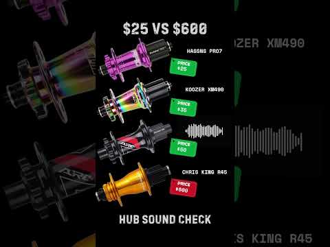 CHEAP $25 AliExpress Hubs vs $600 Chris King R45 Hub Sound🔊 Hassns PRO7, Arc MT009, Koozer XM490 Pro