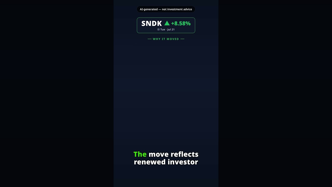 Por que a ação da Sandisk acelera hoje? SNDK +8.58% (21 jul) — Rali do Setor de Chips