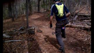 preview picture of video 'Hazardous Mountain Unicycling St. Marys Lake 20110313 Holiday Orbital Disaster'