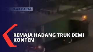 Download lagu Remaja di Bekasi Nekat Hadang Truk Demi Konten! mp3