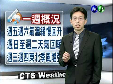 二月九日華視晚間氣象