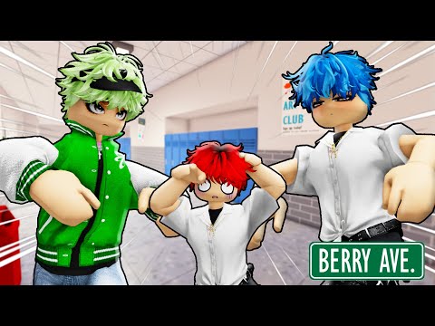 LOVED BY A HANDSOME BULLY IN HIGH SCHOOL | Roblox gay story 🏳️‍🌈| BERRY AVENUE RP