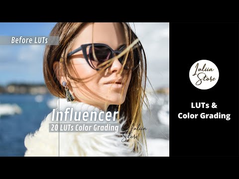 Color Grading Influencer LUTs for Premiere Pro & DaVinci Resolve & After Effects & FREE mobile app
