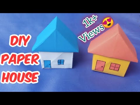 How To Make Easy Paper House For Kids / Nursery Craft Ideas / Paper Craft / Moon Entertaining Work
