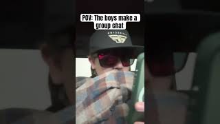 When the boys add you to the group chat #viral #entertainment #fun #funny #shortvideo #shorts #short