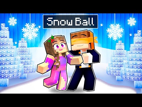 EPIC SNOW BALL Dance with Gracie in Minecraft!!