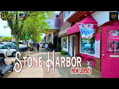 Stone Harbor New Jersey Downtown [4K] Walking Tour