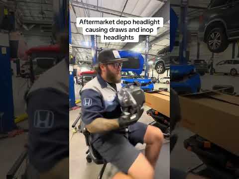 These aftermarket depo headlights keep causing draws and other electrical issues #mechanic #honda