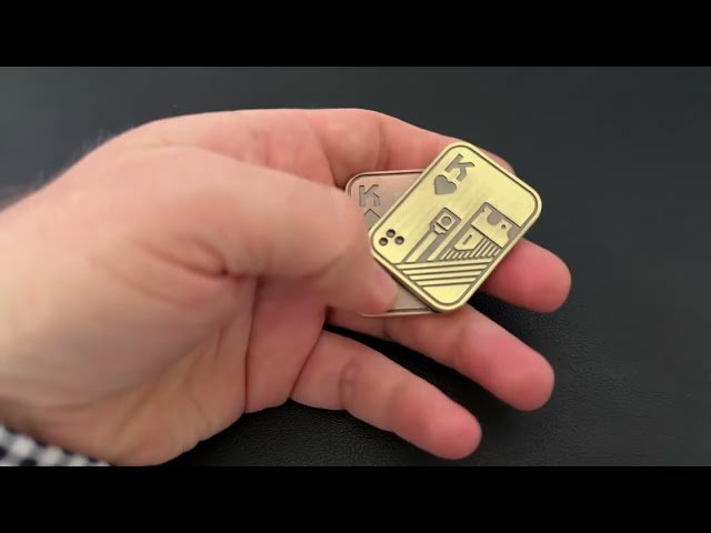 Vídeo relacionado con Folanda Fidget Slider Toy, Metal Poker Fidget Slider EDC Adult Fidget Toys, ADHD Autismo Sensorial Toys, Ansiedad Stress Relief Toys, Office Desk Toys, Gifts For Boyfriend and Father