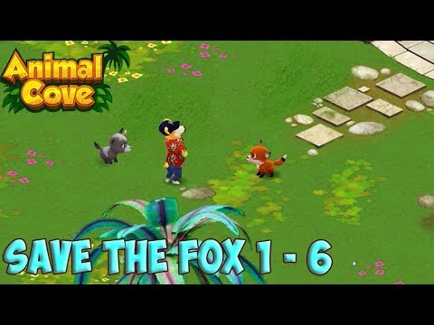 Animal Cove Save the Fox level 1 - 6 Solve Puzzles & Customize your Island HD