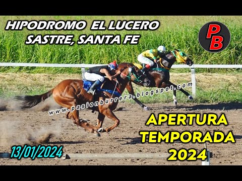 CARRERAS HIPODROMO EL LUCERO - SASTRE, SANTA FE (13-01-2024)
