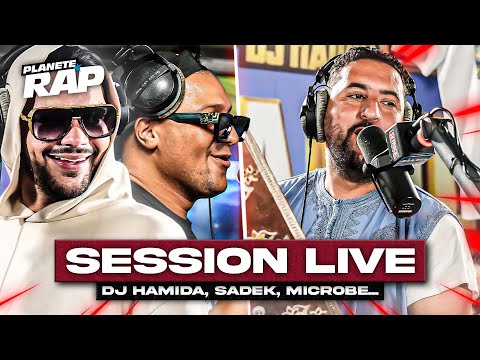 SESSION LIVE avec Dj Hamida, Sadek, Microbe et une surprise ! #PlanèteRap