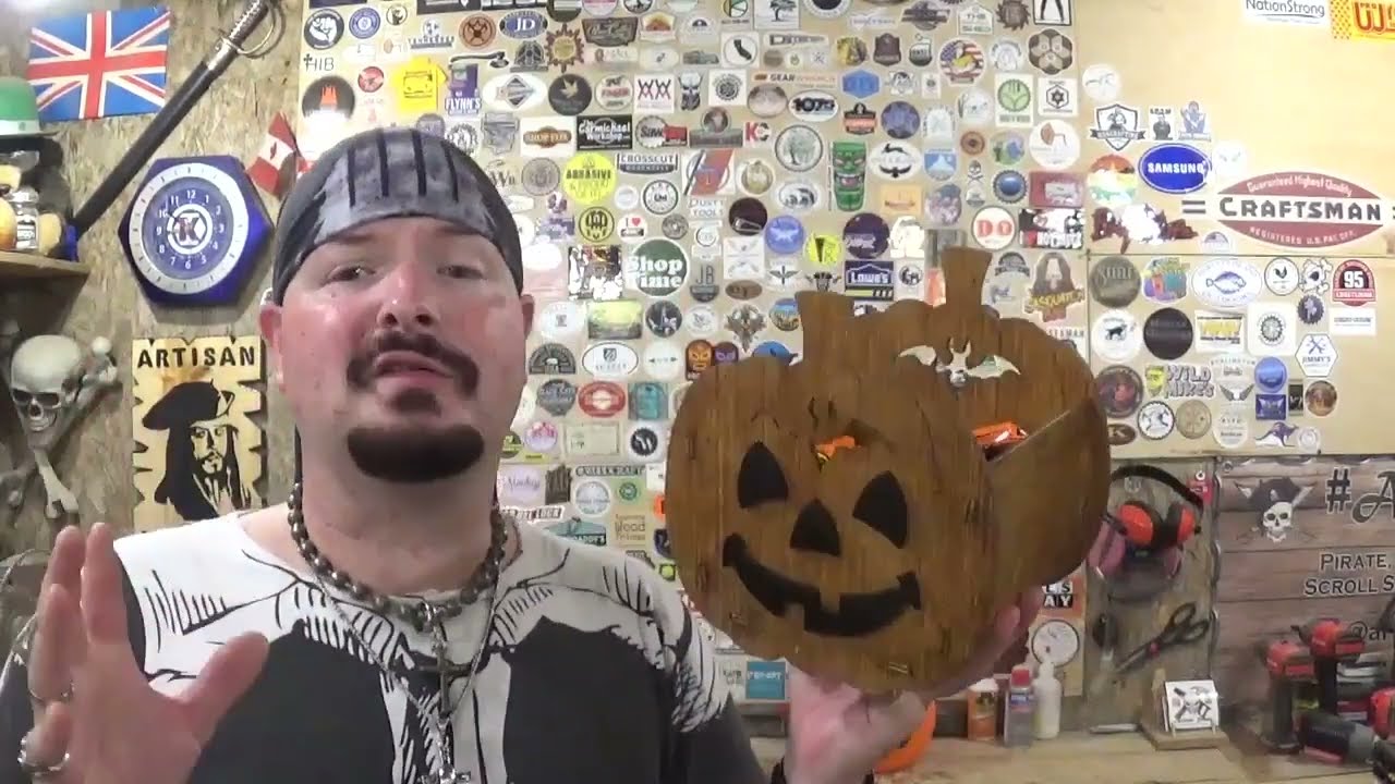 Pumpkin Candy Dish, Scroll Saw Project