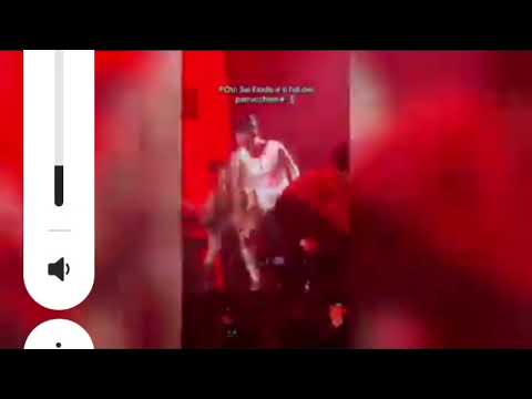 Elodie durante il concerto di Elodie gli cade l'extencion