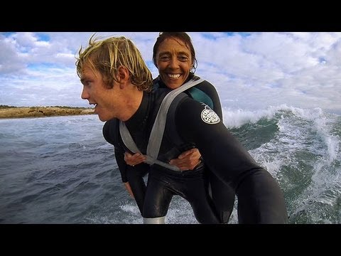 Duct Tape Surfing -  Dream came true for Paraplegic Mum