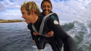 Duct Tape Surfing -  Dream came true for Paraplegic Mum