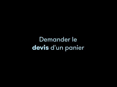 TUTO VIDEO MOLLATPRO - Demander le devis d'un panier