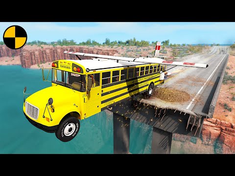 Cars vs Broken Bridge 😱 BeamNG.Drive