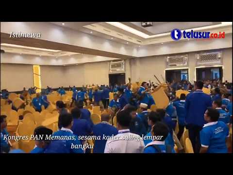 Kongres PAN Berlangsung Panas, Sesama Kader Saling Lempar Bangku