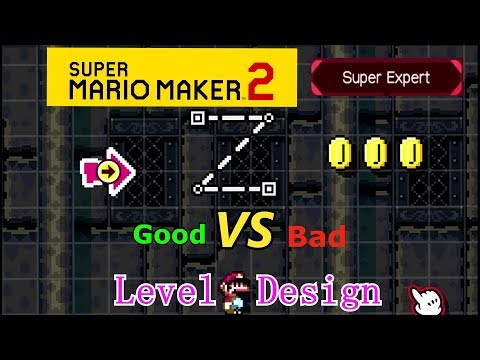 Super Mario Maker 2: Good VS Bad Level Design (Kaizo / Super Expert)