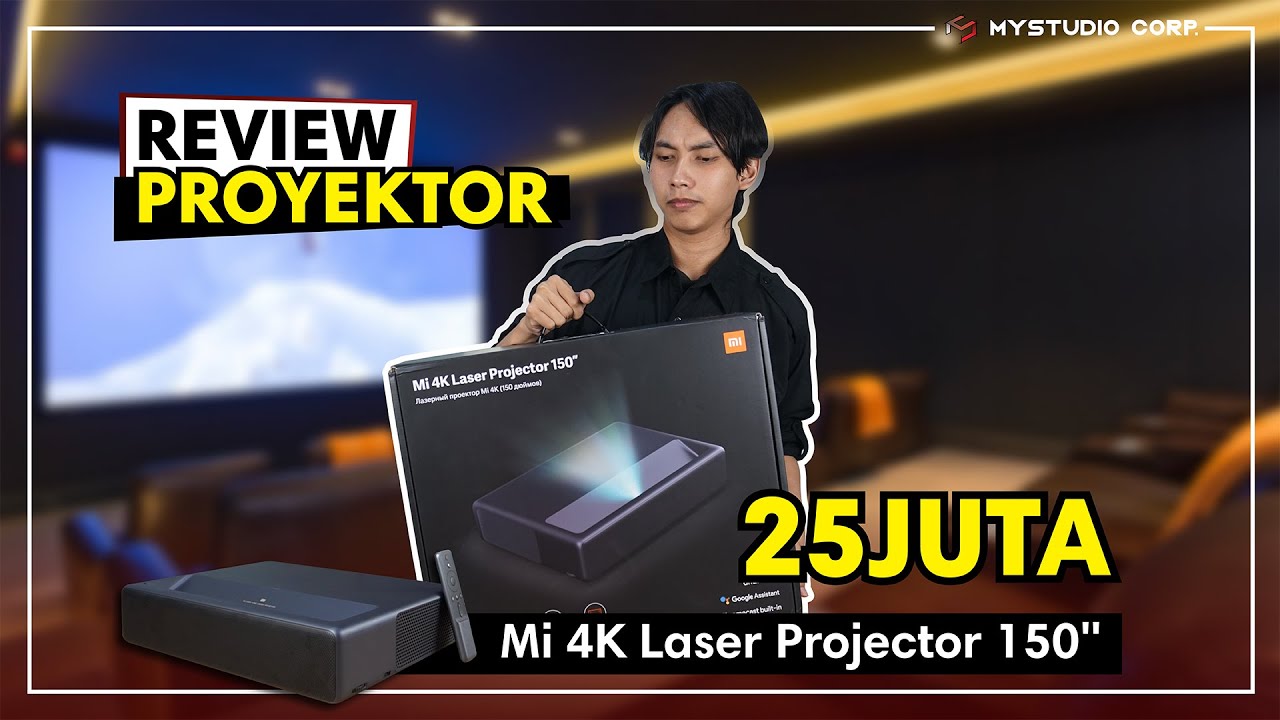 REVIEW PROYEKTOR 25JUTA! bisa bikin ruangan jadi bioskop | Xioami 4k Laser Projector 150