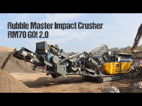 Track mounted Rubble Master Impact Crusher Model RM70 - 150 TPH