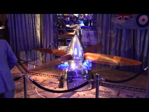 Iconic Spitfire Table at the Rolls-Royce 150 year anniversary event at The Dorchester, Mayfair