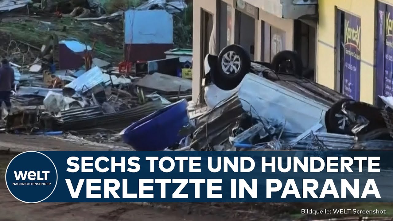 TORNADO IN BRASILIEN: Sechs Tote und verheerende Zerstörung im Süden des Bundesstaats Paraná!