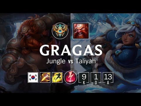 Gragas Jungle vs Taliyah - KR Challenger Patch 8.20