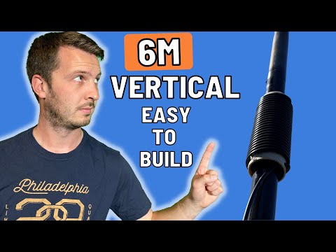 Build an EASY 6 Meter (50 MHz) Vertical Antenna (Using just RG-58!)
