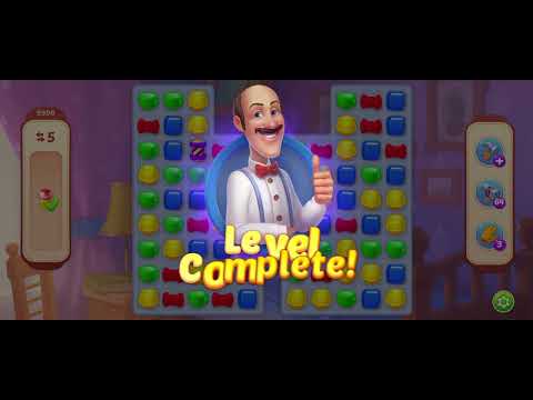 Homescapes level 9998 - 9999 gameplay / playthrough