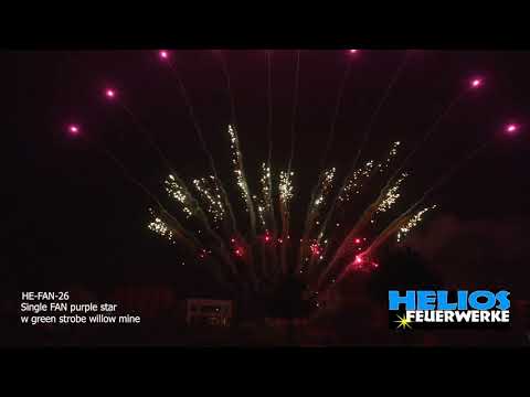 Single FAN purple star w green strobe willow mine