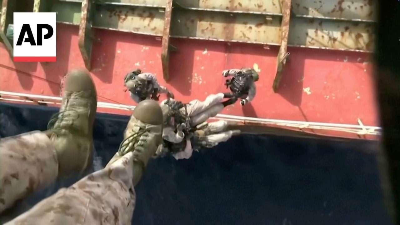 Video | US military boards Iranian-flagged oil tanker to enforce Strait of Hormuz blockade