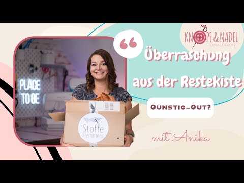 Fabrics surprise from the leftover box - What do I sew out of it? I'm testing Stoffe Hemmers🧵