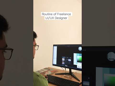 Daily routine of freelance UI/UX Designer | #shortsvideo