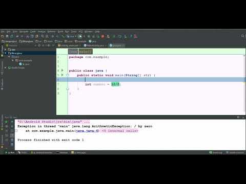 Java For Android Tutorial 8 Arithmetic Exception By Zero