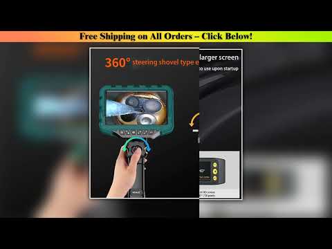 7-inch large screen 360  steering 6.2/3.9mm single/dual lens endoscope camera for car maintenance