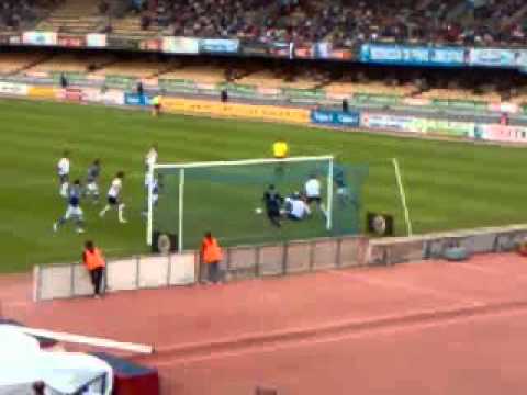 Segundo gol del Xerez ante el Albacete (Resultado final: Xerez 4 - 2 Albacete)