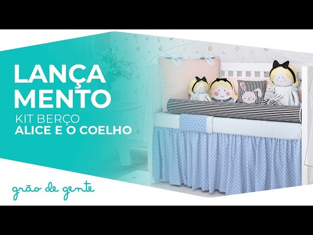 Kit Berço Alice e o Coelho - Grão de Gente