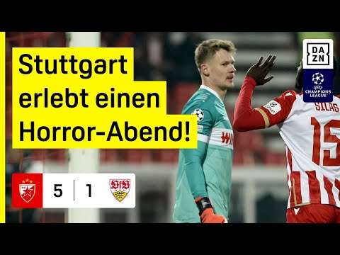 VfB mit Totalausfall in Belgrad: Roter Stern - VfB Stuttgart | UEFA Champions League | DAZN
