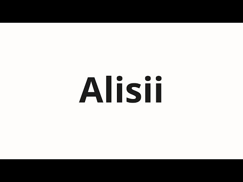 How to pronounce Alisii | Алисии (Alicia in Russian)