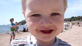 Fun on the Agay beach, French Riviera