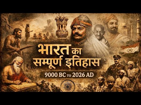 Complete history of India | भारत का सम्पूर्ण इतिहास | 9000BC to 2026AD | Megha Documentry 