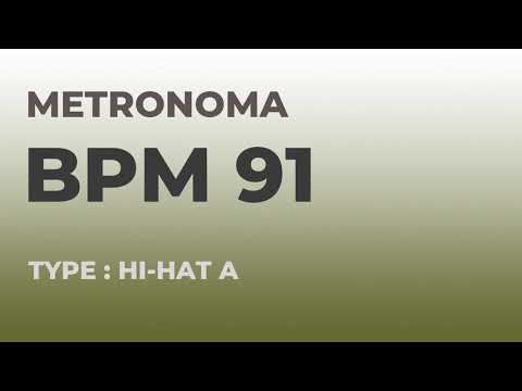 메트로놈 | BPM 91 | Metronome | Type : Hi-Hat A