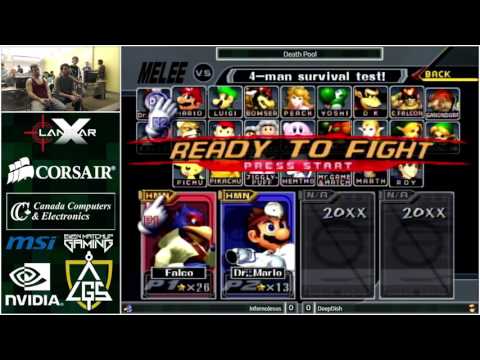 LANWAR X - InfernoJesus (Falco) vs DeepDish (Dr Mario, Falcon) - SSBM Pools