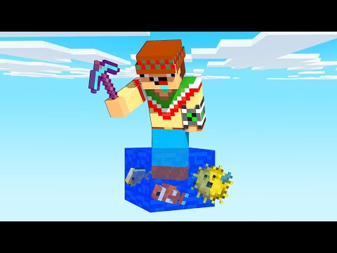¡Minecraft PERO es 1 BLOQUE de AGUA! 😯💧💦 SILVIOGAMER MINECRAFT PERO