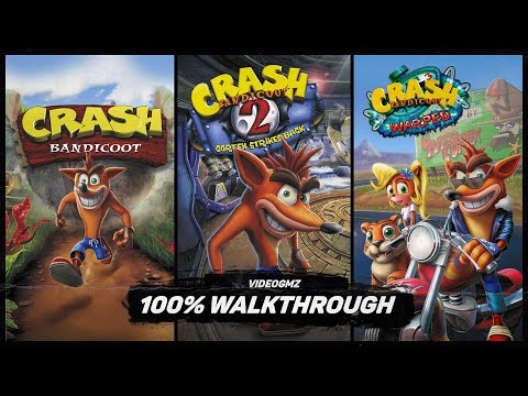 Crash Bandicoot N Sane Trilogy 100% Walkthrough Guide | All Gems & Relics | Platinum Trophy
