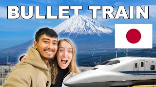 Riding JAPAN'S BULLET TRAIN 🇯🇵 Fuji to Kyoto🚅 日本の新幹線に乗る 🇯🇵