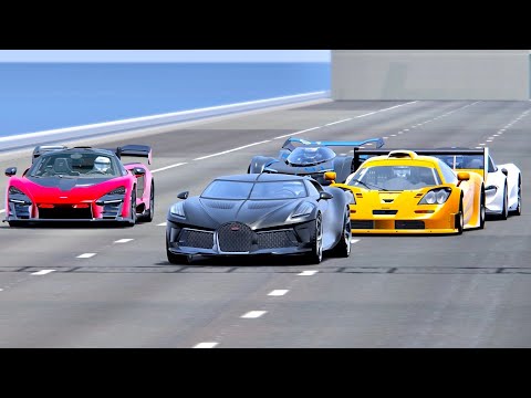 Bugatti La Voiture Noire vs McLaren Hypercars - Drag Race 20KM