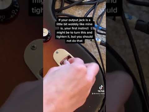 How to fix a loose output jack on your electric guitar ????